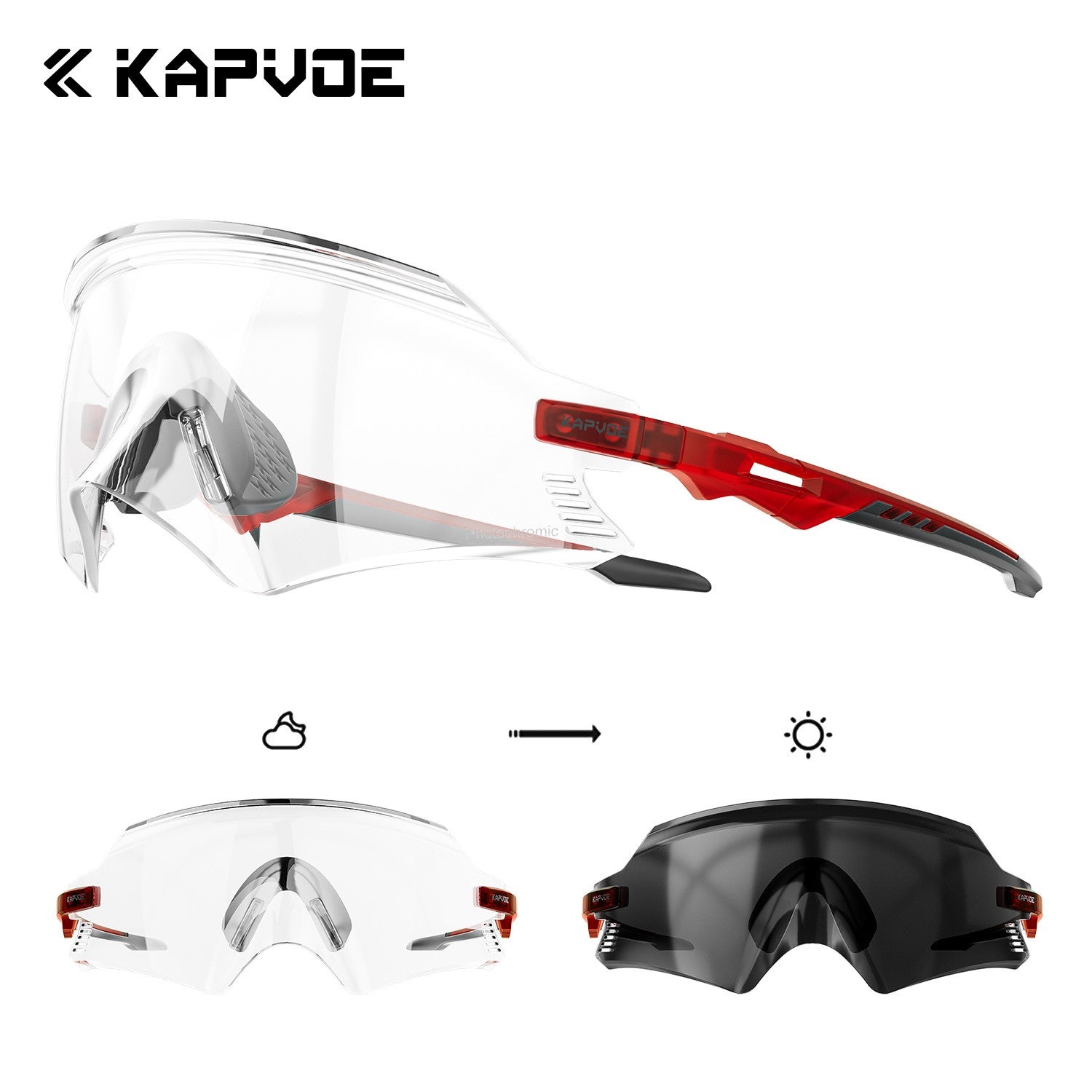 Óculos de Ciclismo Kapvoe 2026 UV400 ,