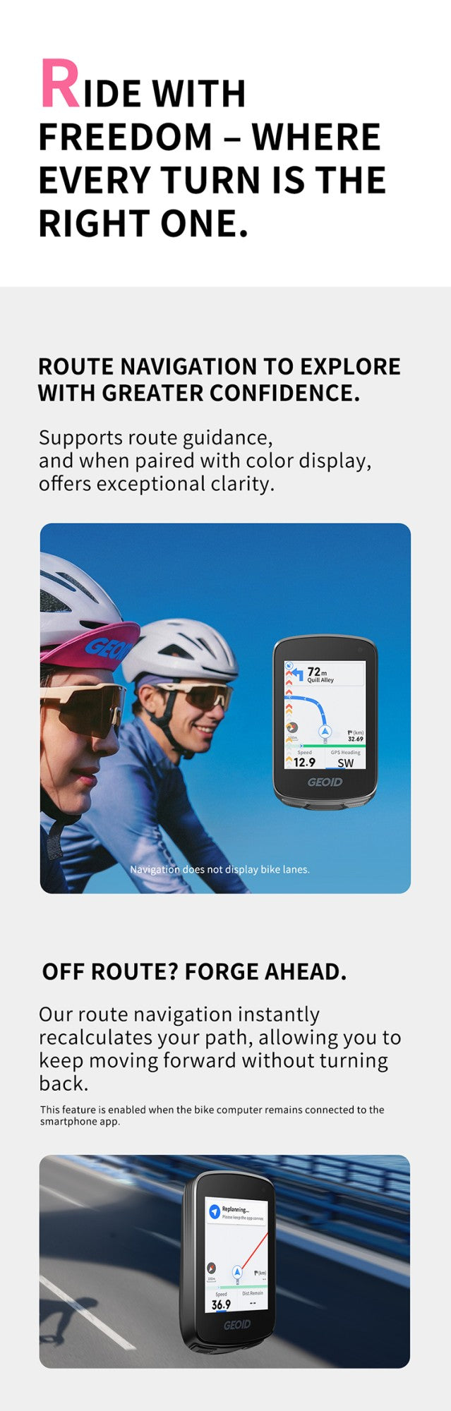 GEOID CC700 GPS Computador BIKE