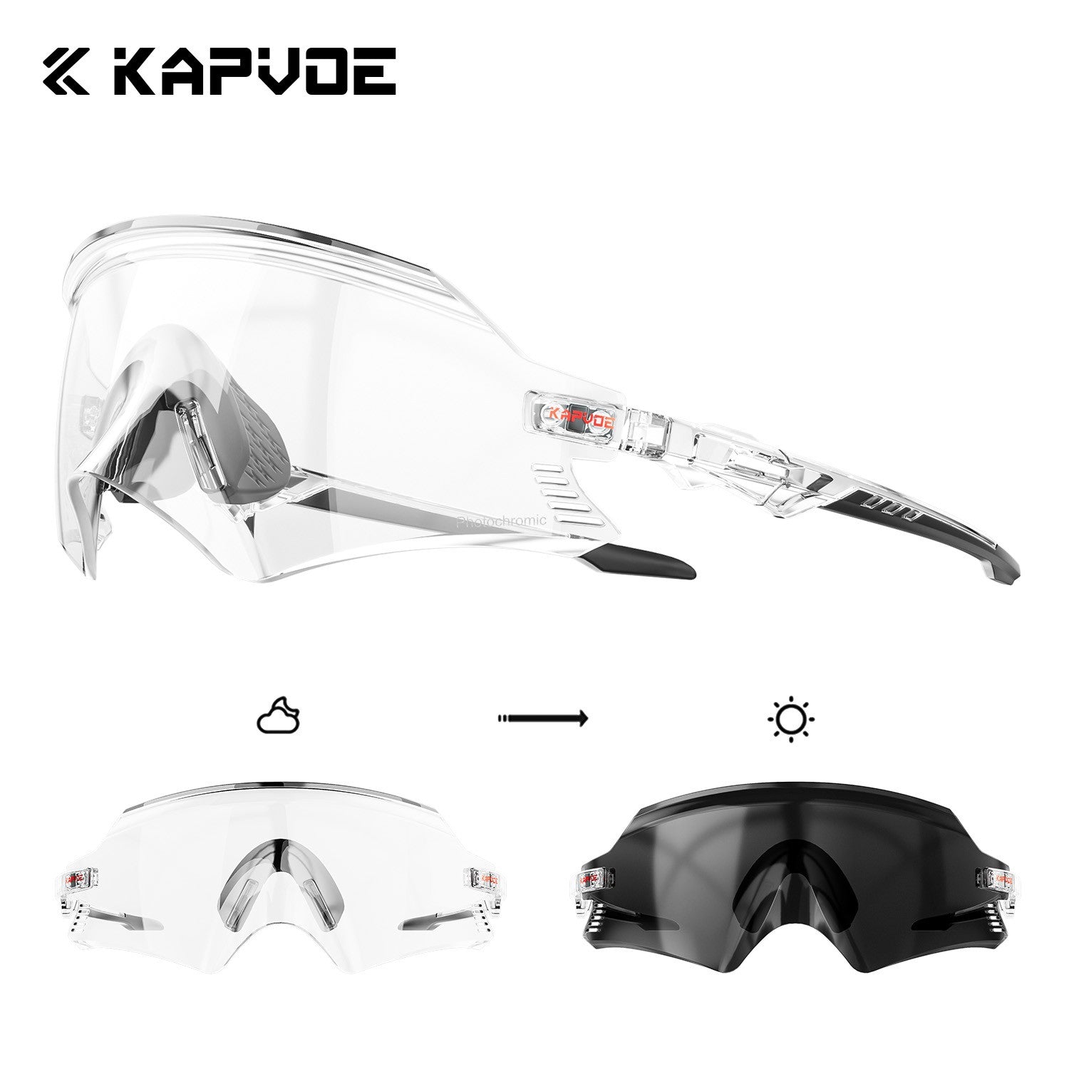 Óculos de Ciclismo Kapvoe 2026 UV400 ,