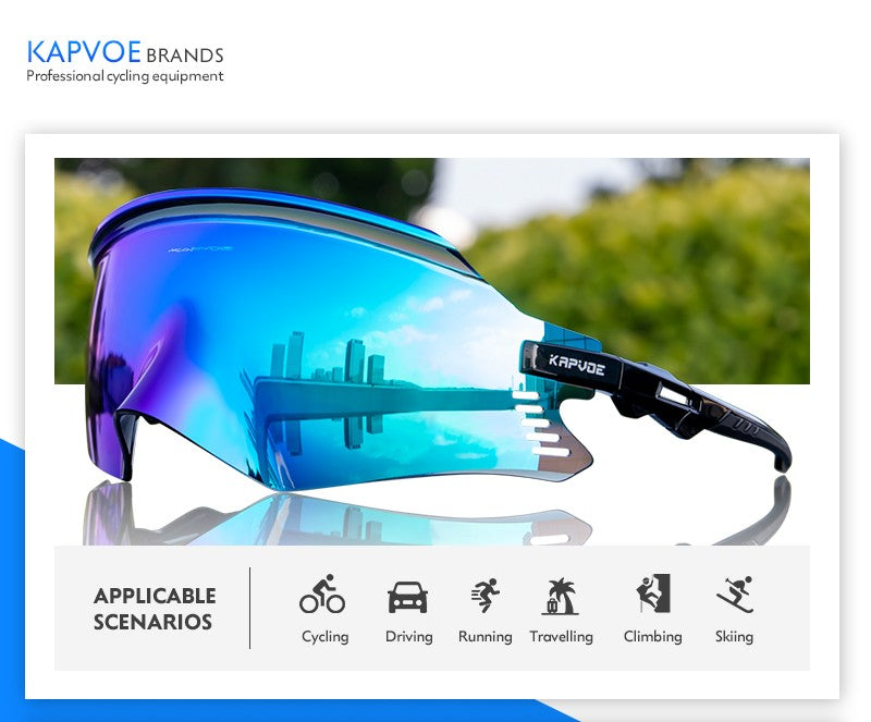 Óculos de Ciclismo Kapvoe 2026 UV400 ,