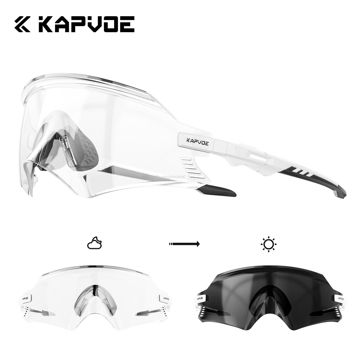 Óculos de Ciclismo Kapvoe 2026 UV400 ,