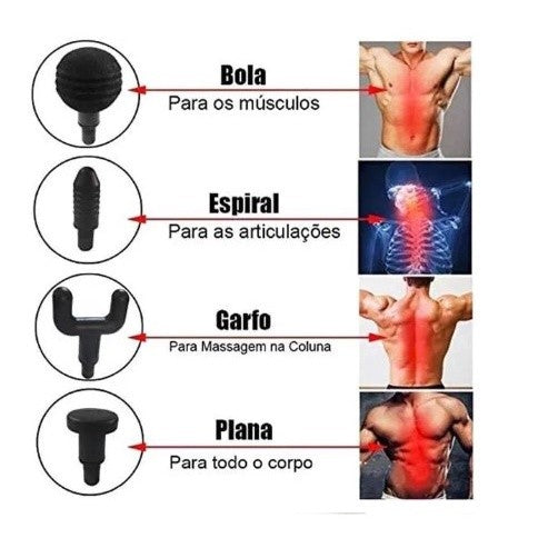 Elétrica High Frequency Massageador, massageador muscular profissional