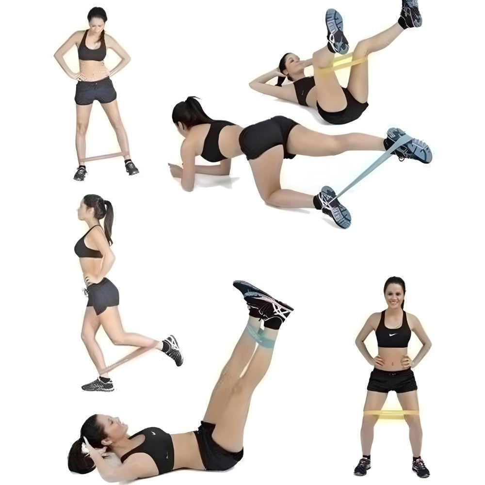 Kit 5 Faixas Elásticas de Resistência