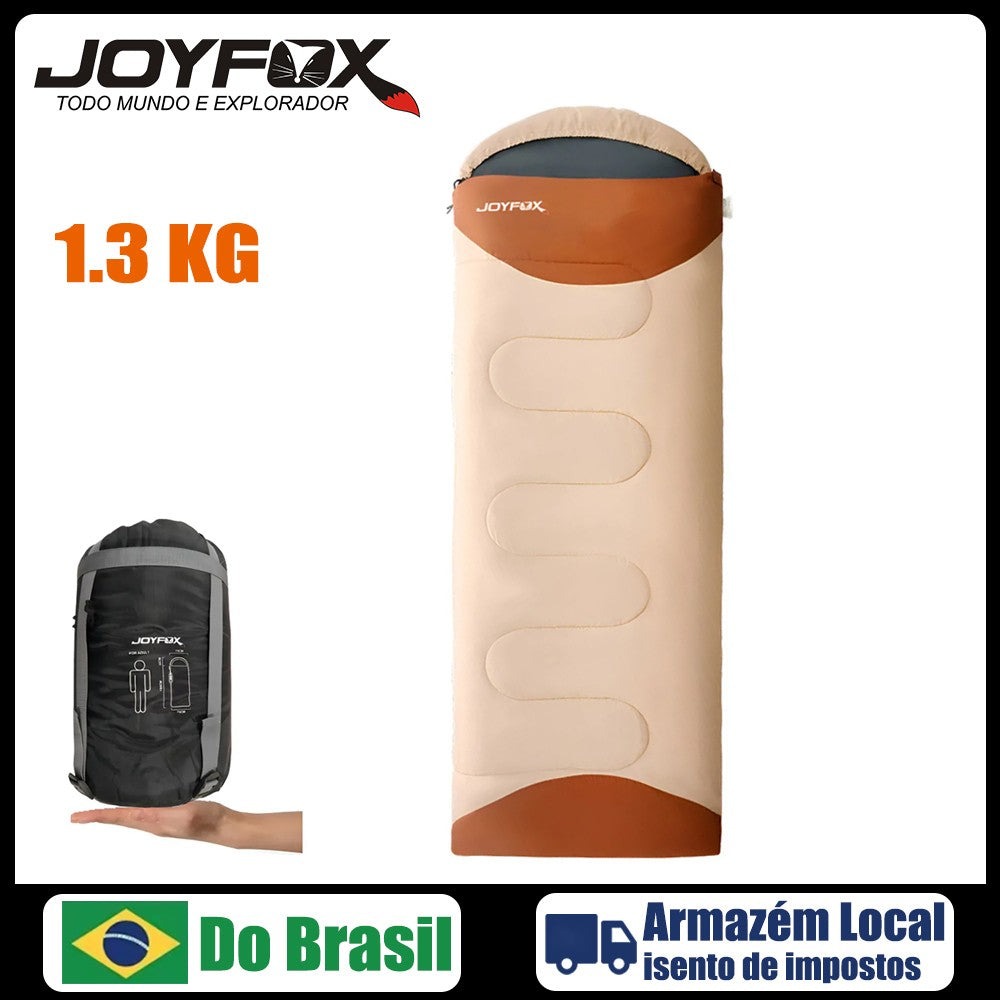 Joyfox Saco De Dormir Térmico Patchworkable Lavável À Máquina Ultralight Saco Casal Ou Solteiro -1,5ºc À -3,5ºc Camping