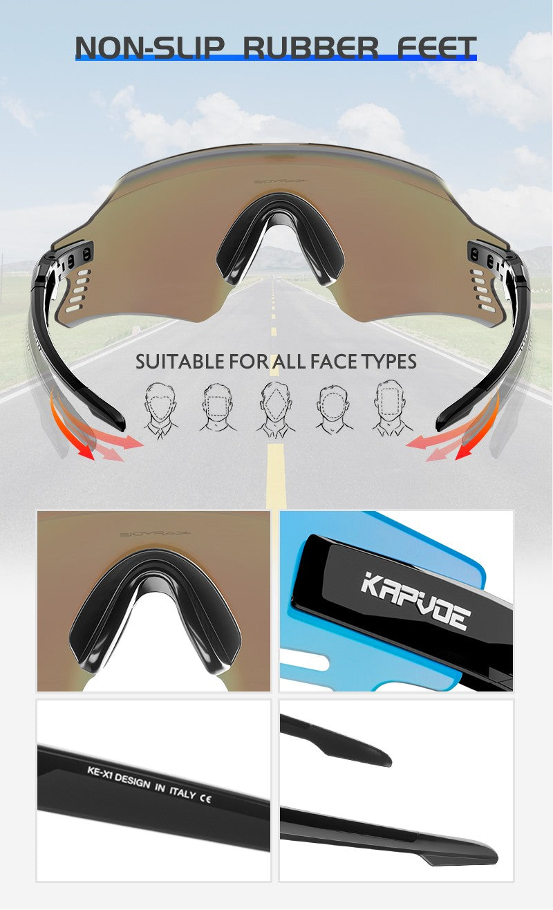 Óculos de Ciclismo Kapvoe 2026 UV400 ,