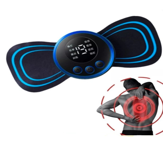 Mini Massageador EMS Estimulador Elétrico De Pescoço Portátil Para Alívio Da Dor Muscular Cervical- Neverdie Store