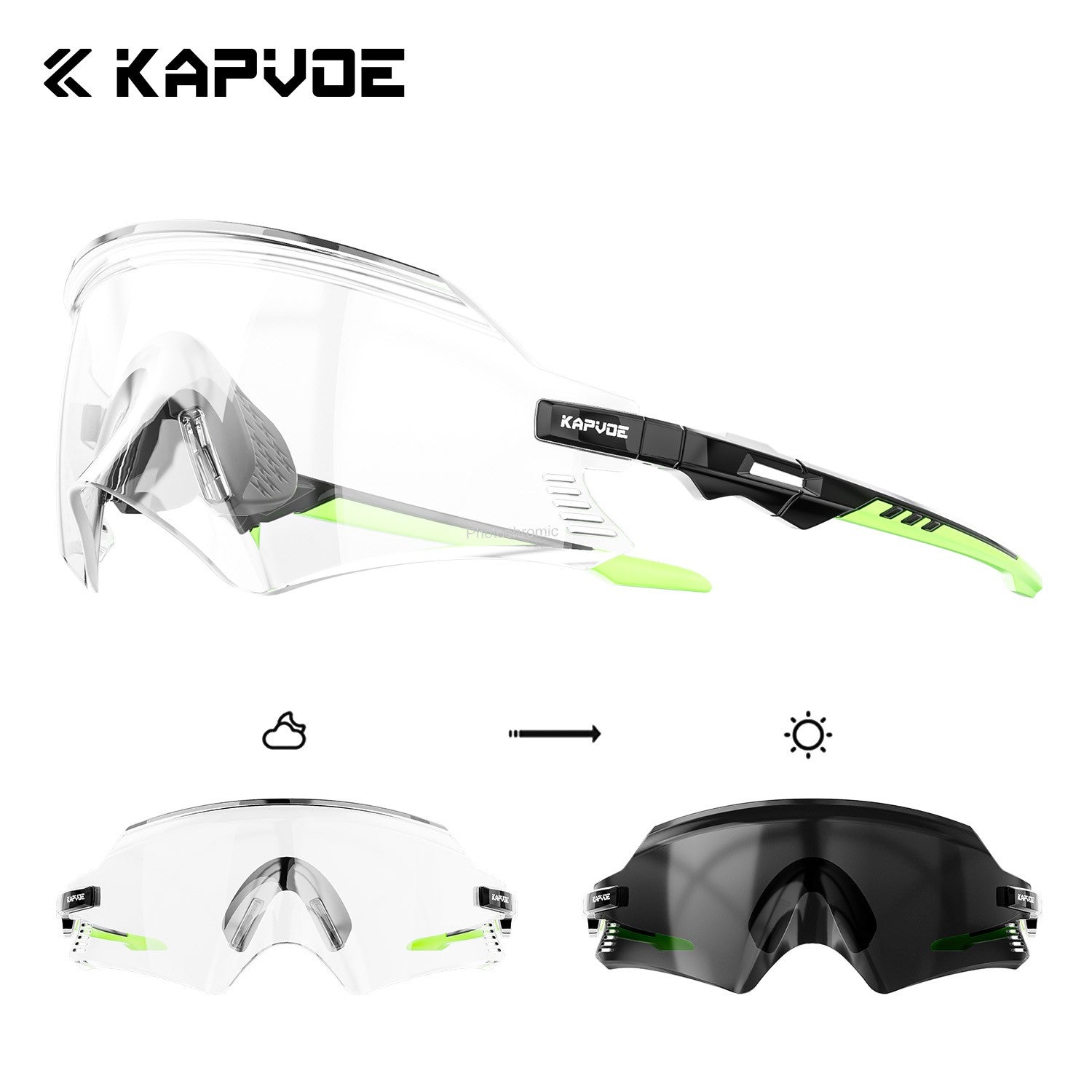 Óculos de Ciclismo Kapvoe 2026 UV400 ,