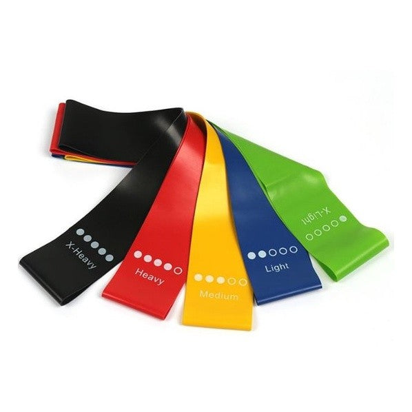 Kit 5 Faixas Elásticas de Resistência