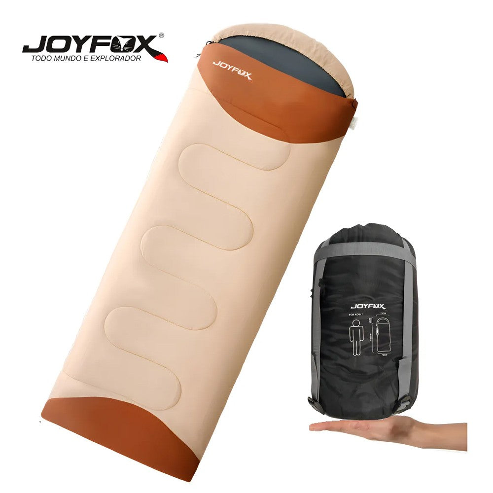 Joyfox Saco De Dormir Térmico Patchworkable Lavável À Máquina Ultralight Saco Casal Ou Solteiro -1,5ºc À -3,5ºc Camping