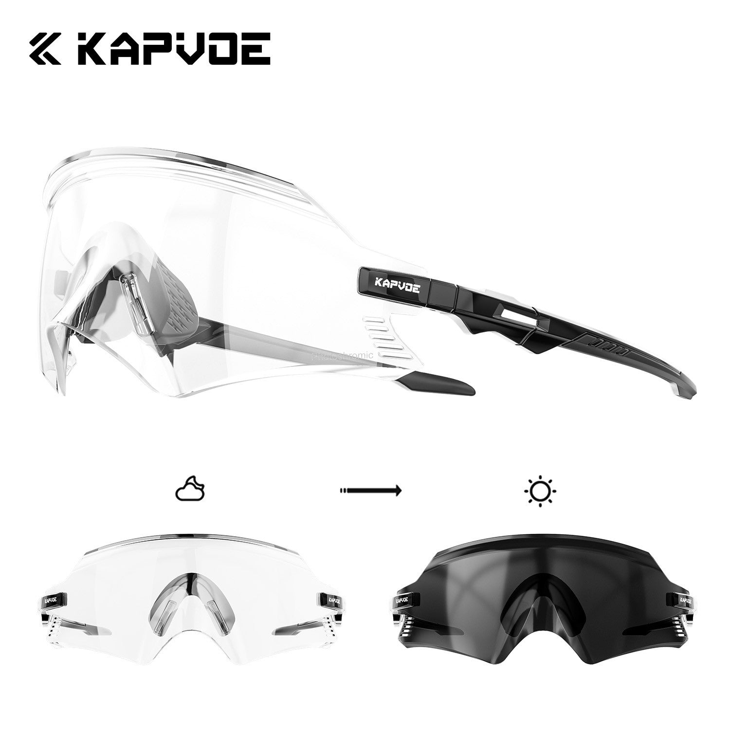 Óculos de Ciclismo Kapvoe 2026 UV400 ,
