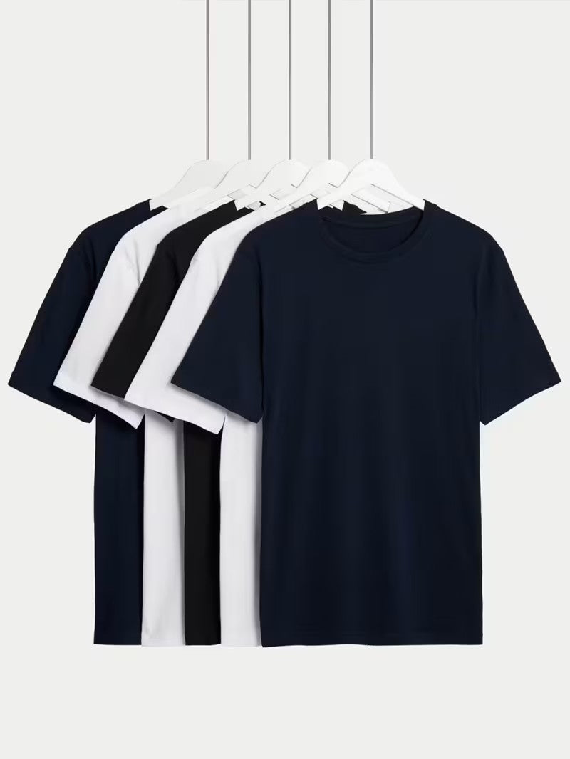 Camiseta Casual de Algodã