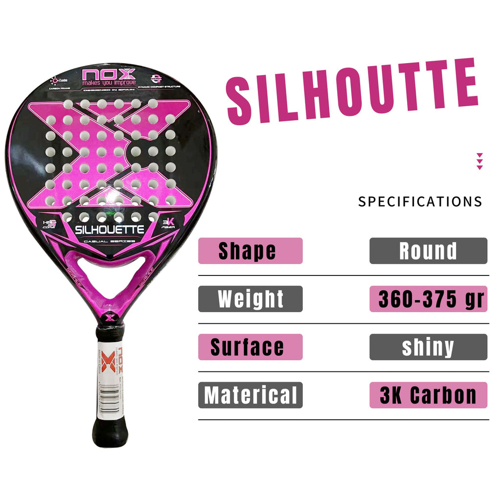 Raquetes de Padel NOX em Fibra de Carbono